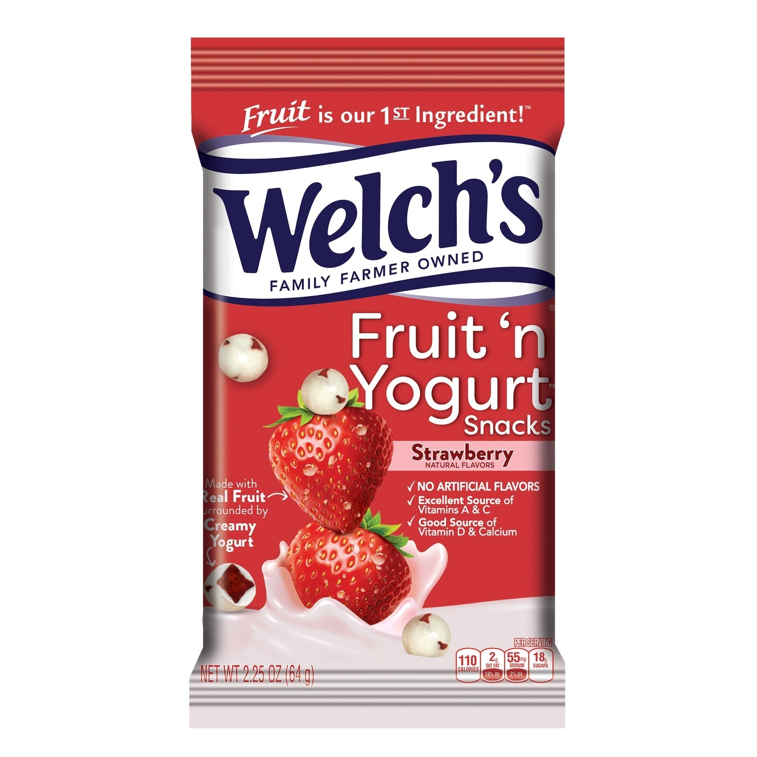 Welch's Fruit 'n Yogurt Strawberry Snacks, 2.25-oz. Bags