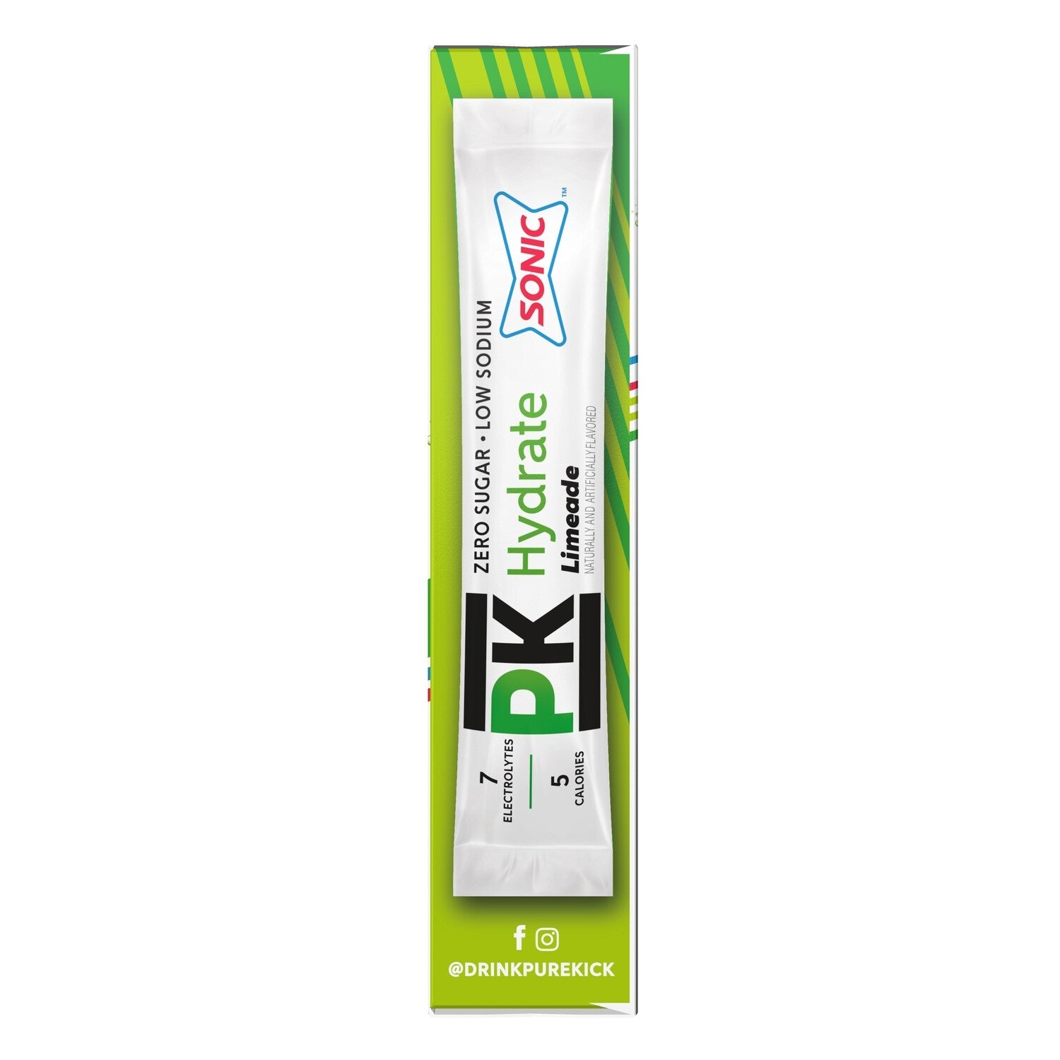 Pure Kick Hydrate Limeade Drink Mix, 6-pc Pack.