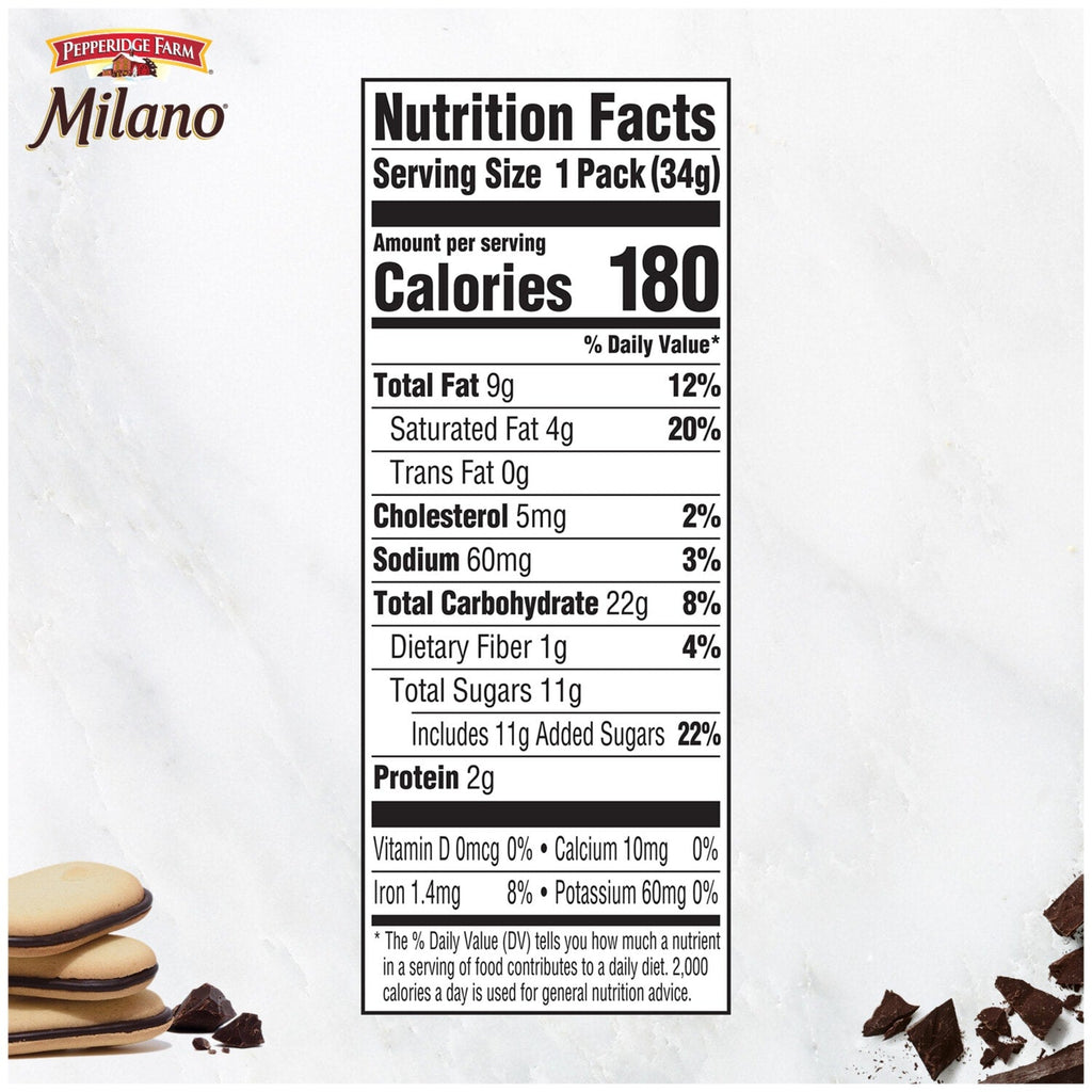 Pepperidge Farm Milano Dark Chocolate Cookies, 3-ct. Packs
