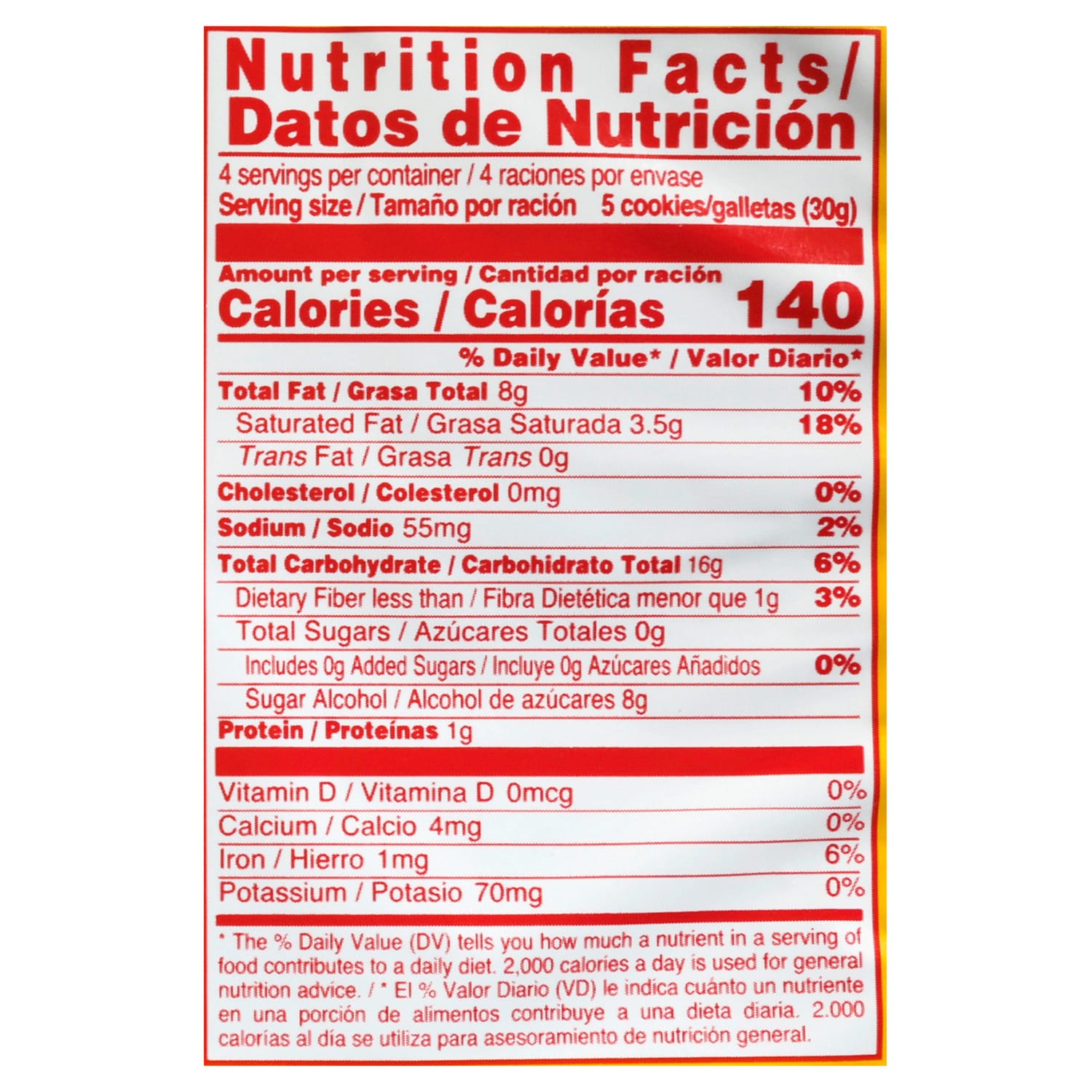 Bauducco Sugar Free Chocolate Wafer, 4.2 oz.