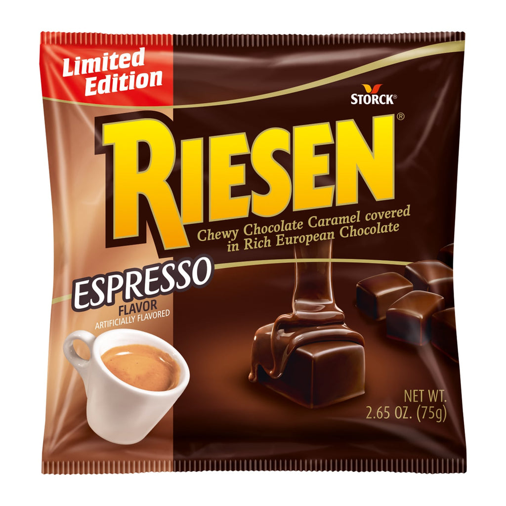 Storck Riesen Espresso Flavored Chewy Chocolates, 2.5 oz.