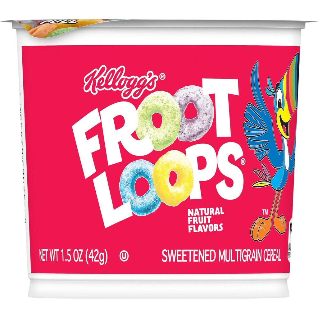 Kellogg's Froot Loops Breakfast Cereal Cup, 1-ct.