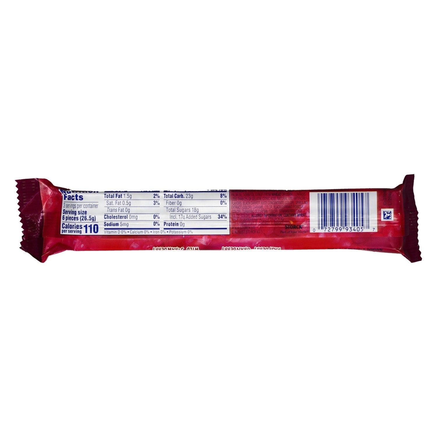 Mamba Berrytasty Fruit Chews Candy Sticks, 18-pc.