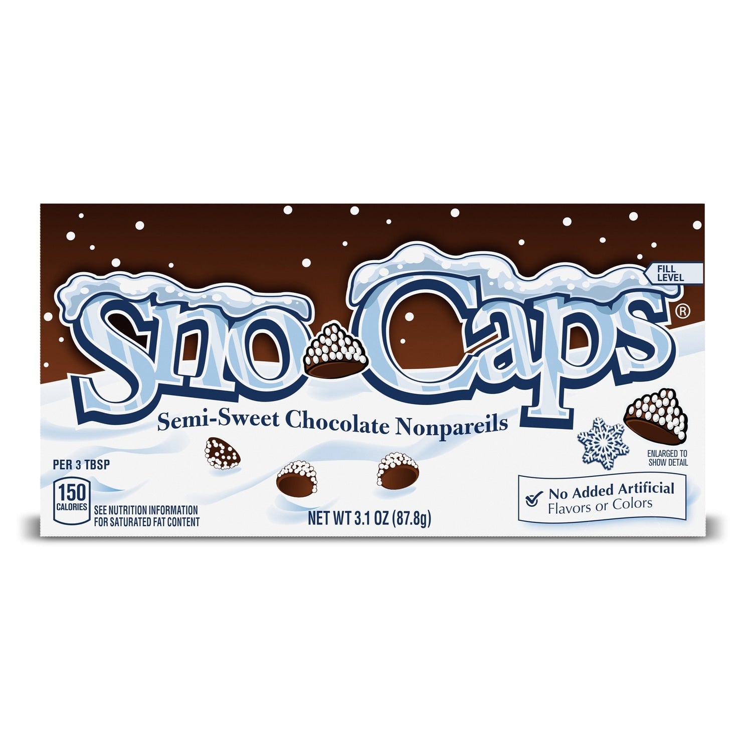 Sno Caps Semi-Sweet Chocolate Nanopareils, 1-ct.