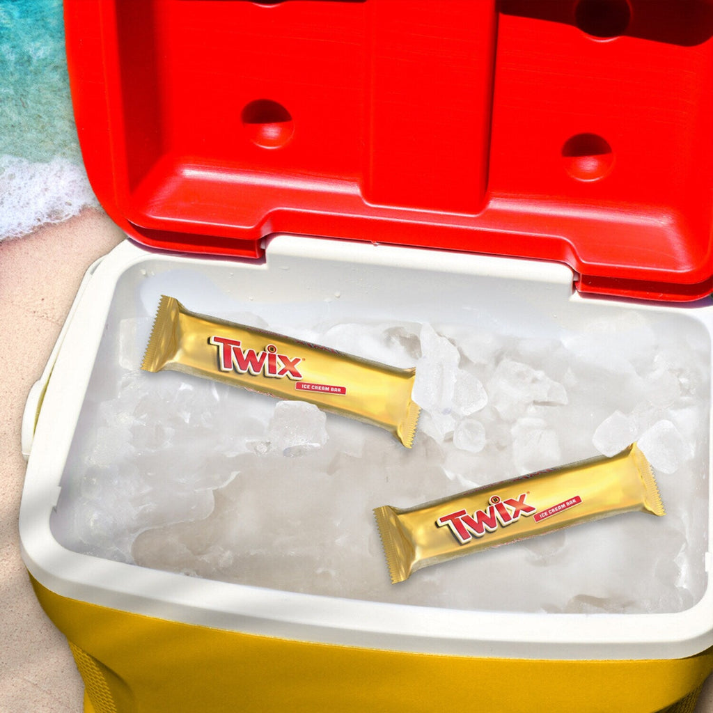 TWIX Ice Cream Bar Vanilla Caramel Chocolatey Cookie Dessert Bar, 3 Oz Bar