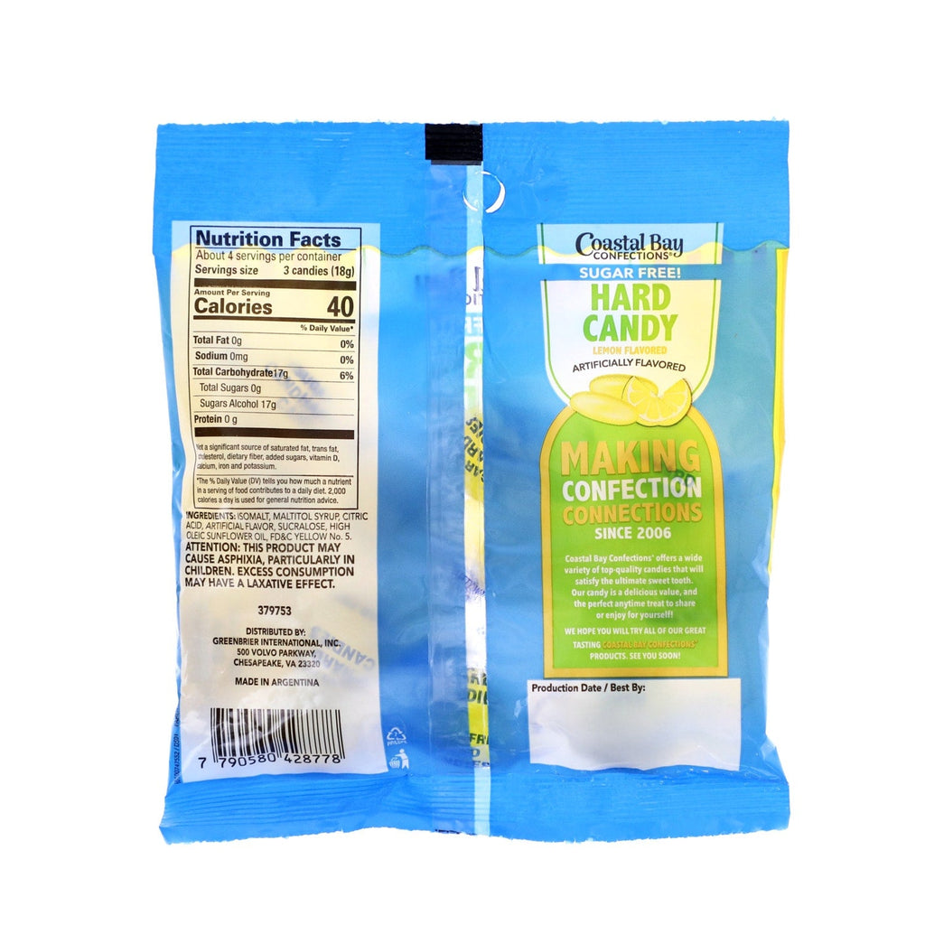 Coastal Bay Sugar-free Lemon Flavored Hard Candy, 1-ct.