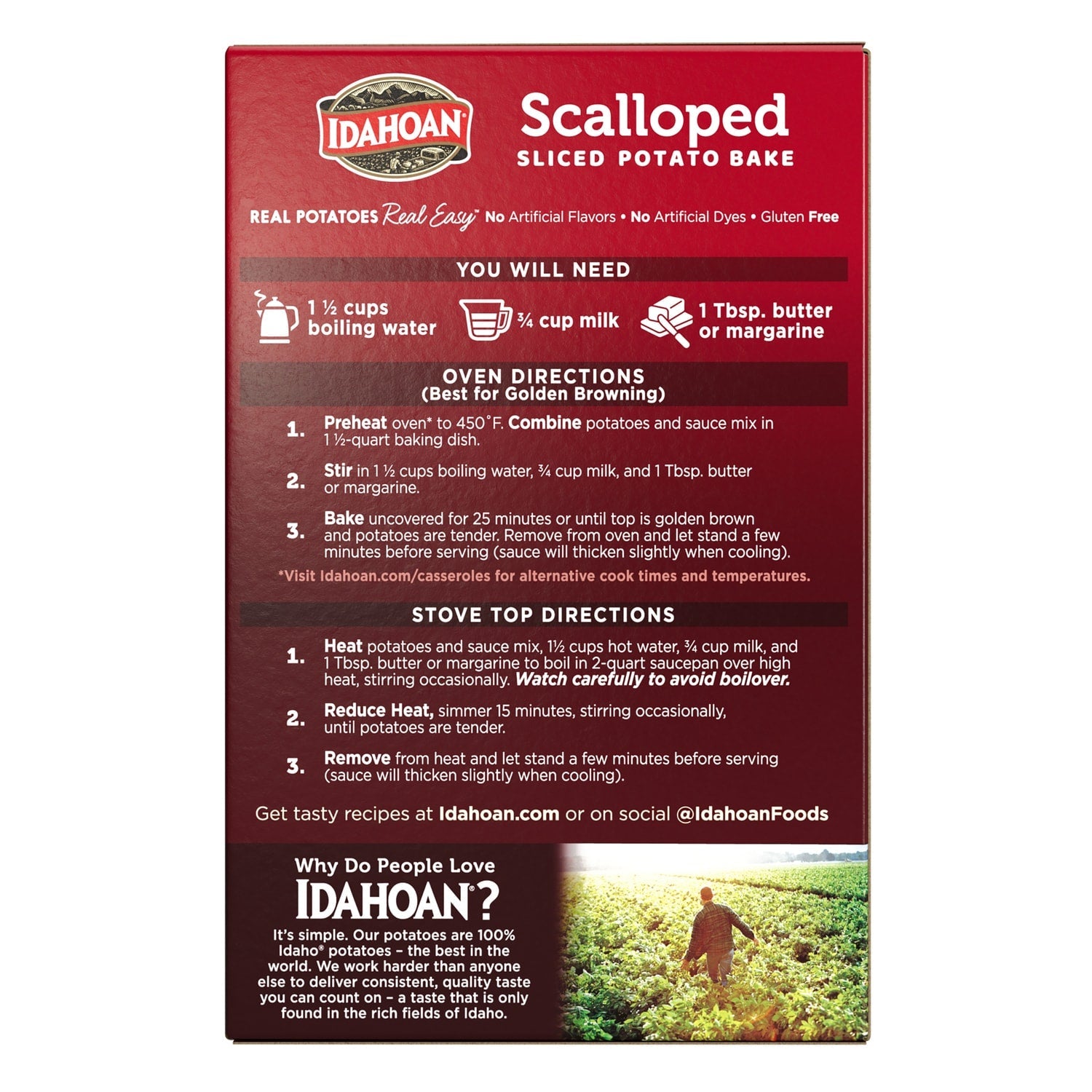 Idahoan Scalloped Sliced Potato Bake, 1-ct.