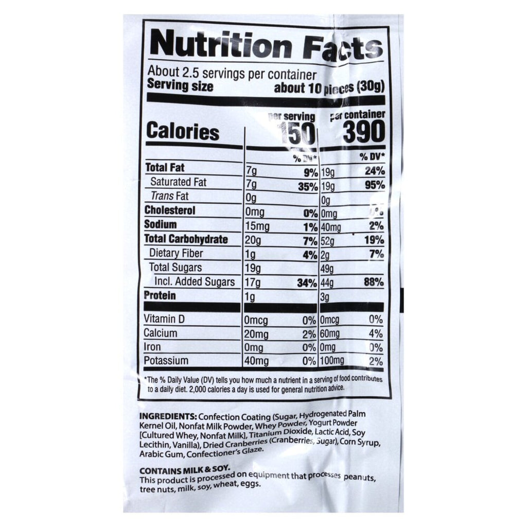 Natural Cravings Yogurt Covered Cranberries, 2.75-oz.