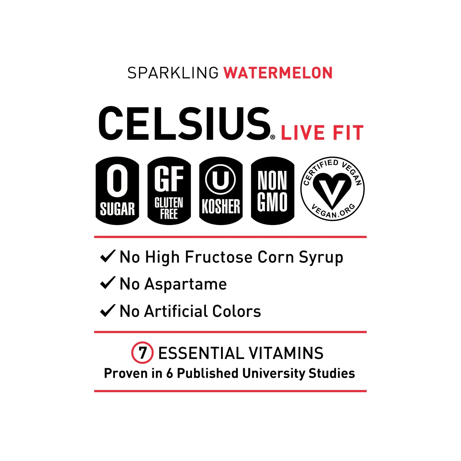 Celsius Sparkling Watermelon Energy Drink, 1-ct.