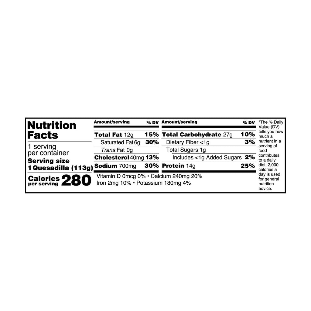 Hatch Kitchen Chicken And Cheese Quesadilla, 1-ct.