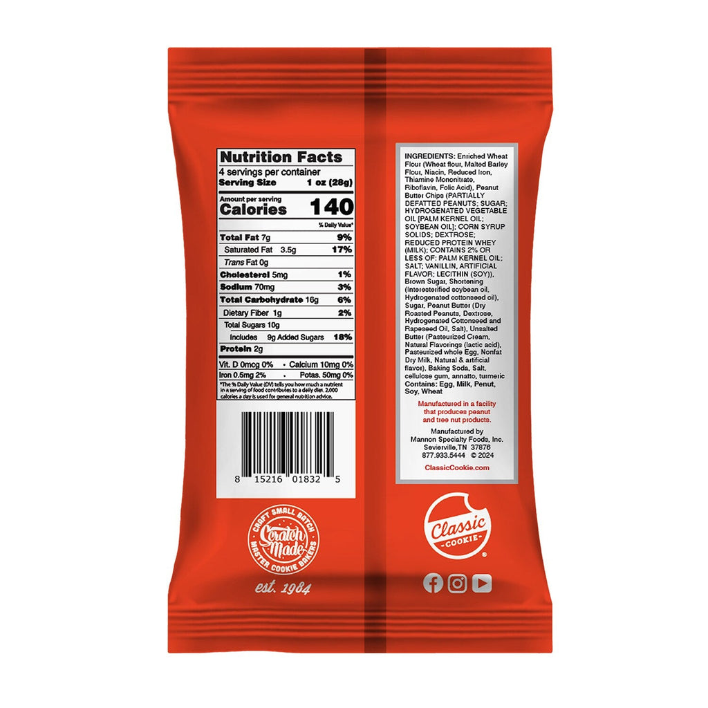 Classic Cookies Mini Cookies - Peanut Butter, 4-oz. Bags