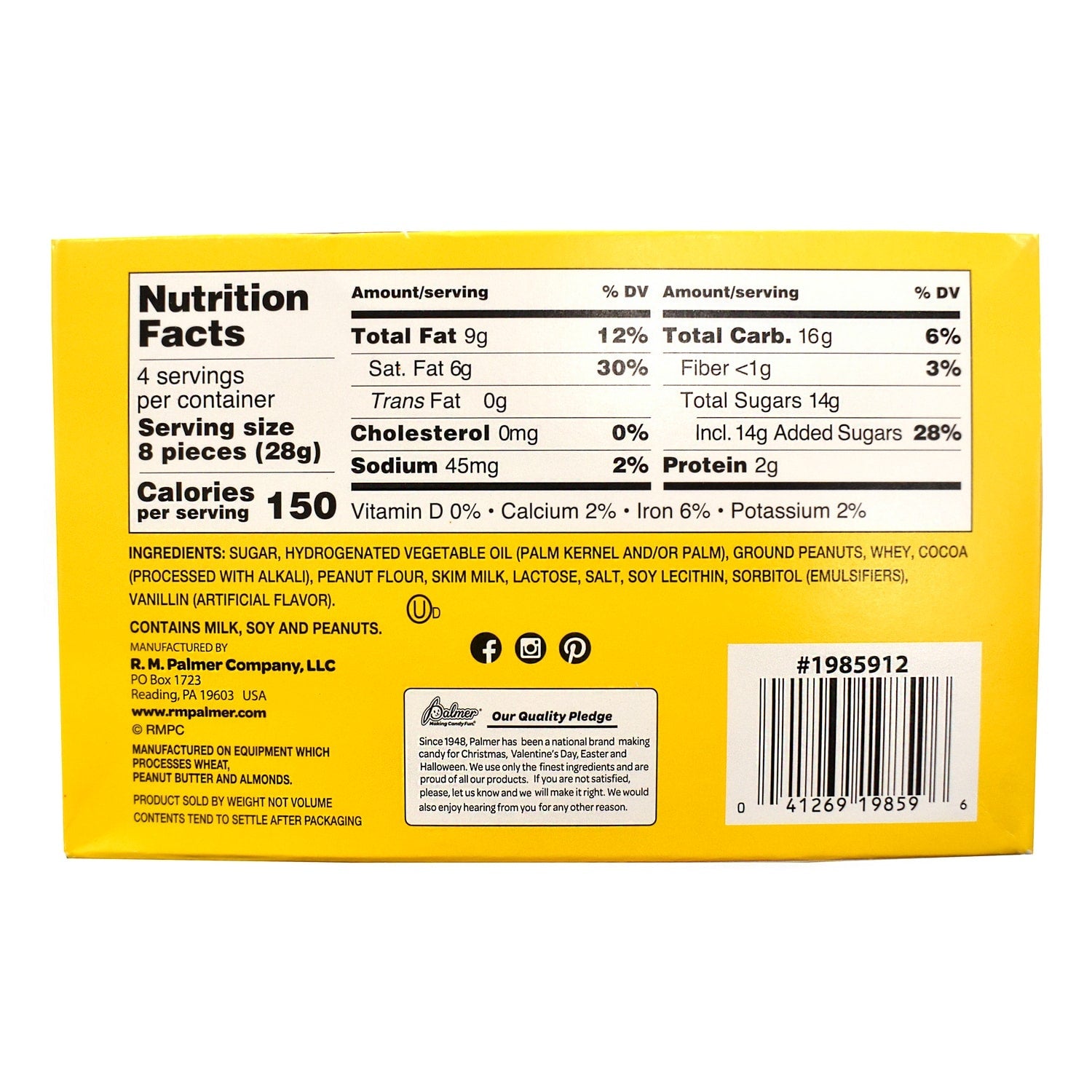 Palmer Mini Peanut Butter Cups, 1-ct.
