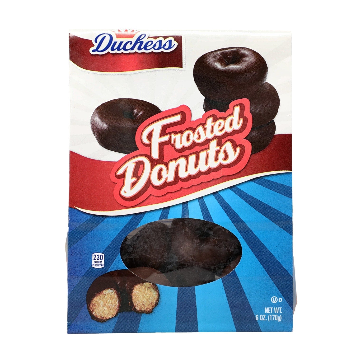 Duchess Chocolate Frosted Donuts, 6 oz.