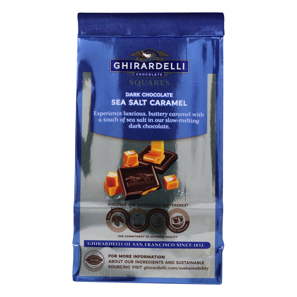 Ghirardelli Dark Chocolate and Sea Salt Caramel Squares, 1-ct.