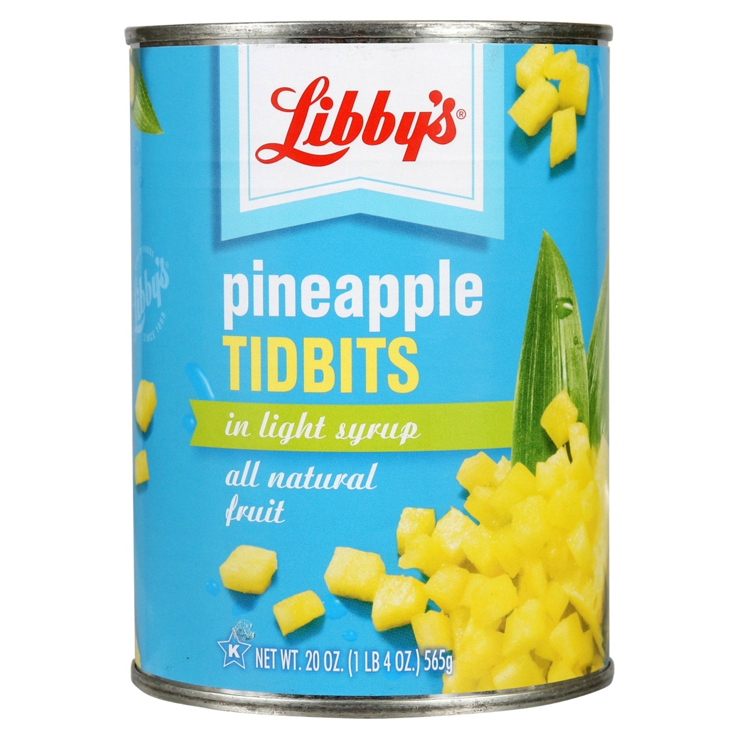 Libby's All-Natural Pineapple Tidbits in Light Syrup, 20-oz.