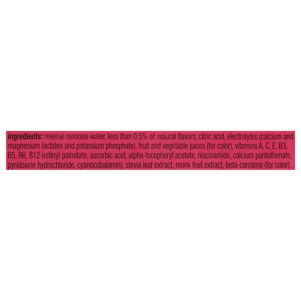 Vitaminwater Zero Sugar with Love Raspberry Dark Chocolate, 20 fl oz. Bottle