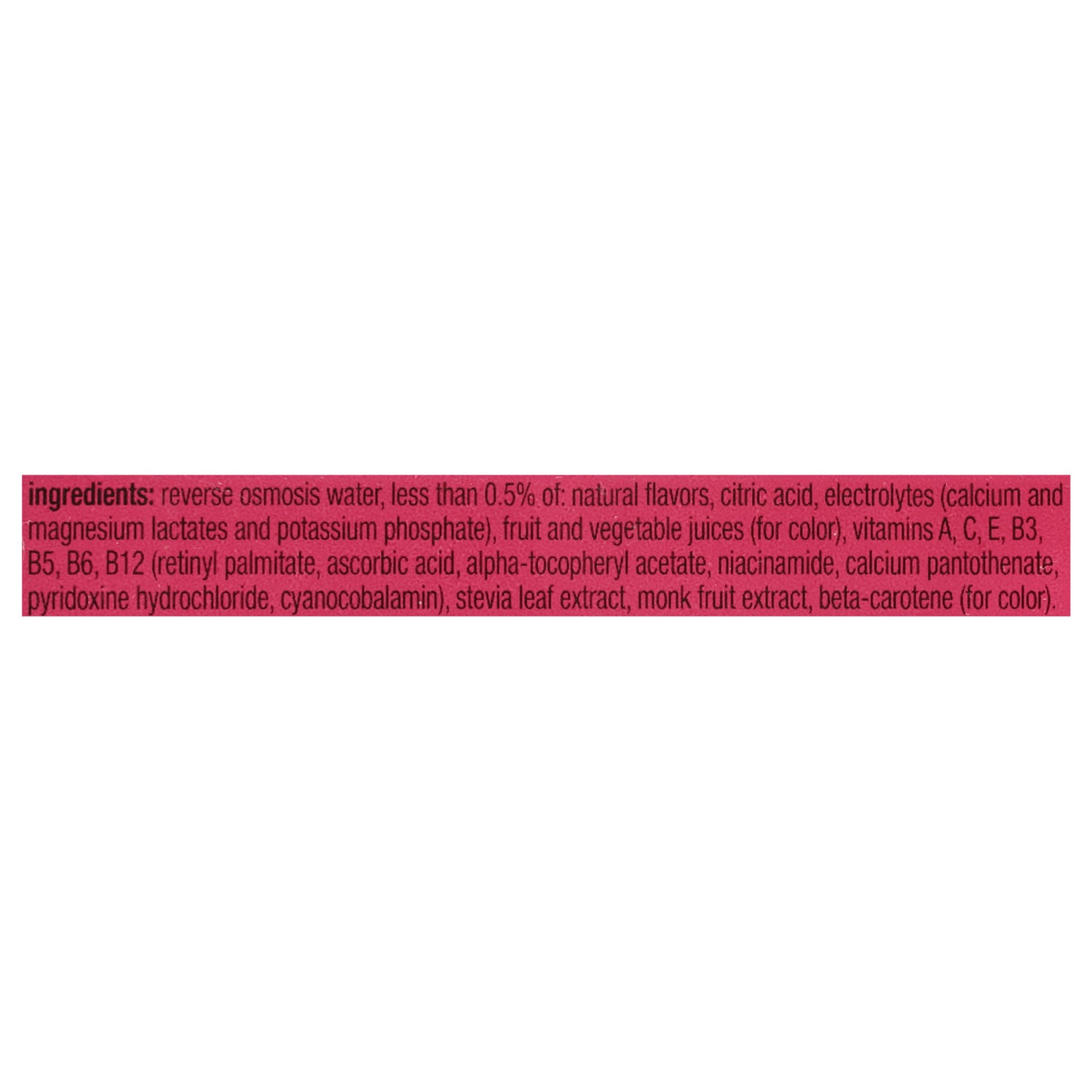 Vitaminwater Zero Sugar with Love Raspberry Dark Chocolate, 20 fl oz. Bottle