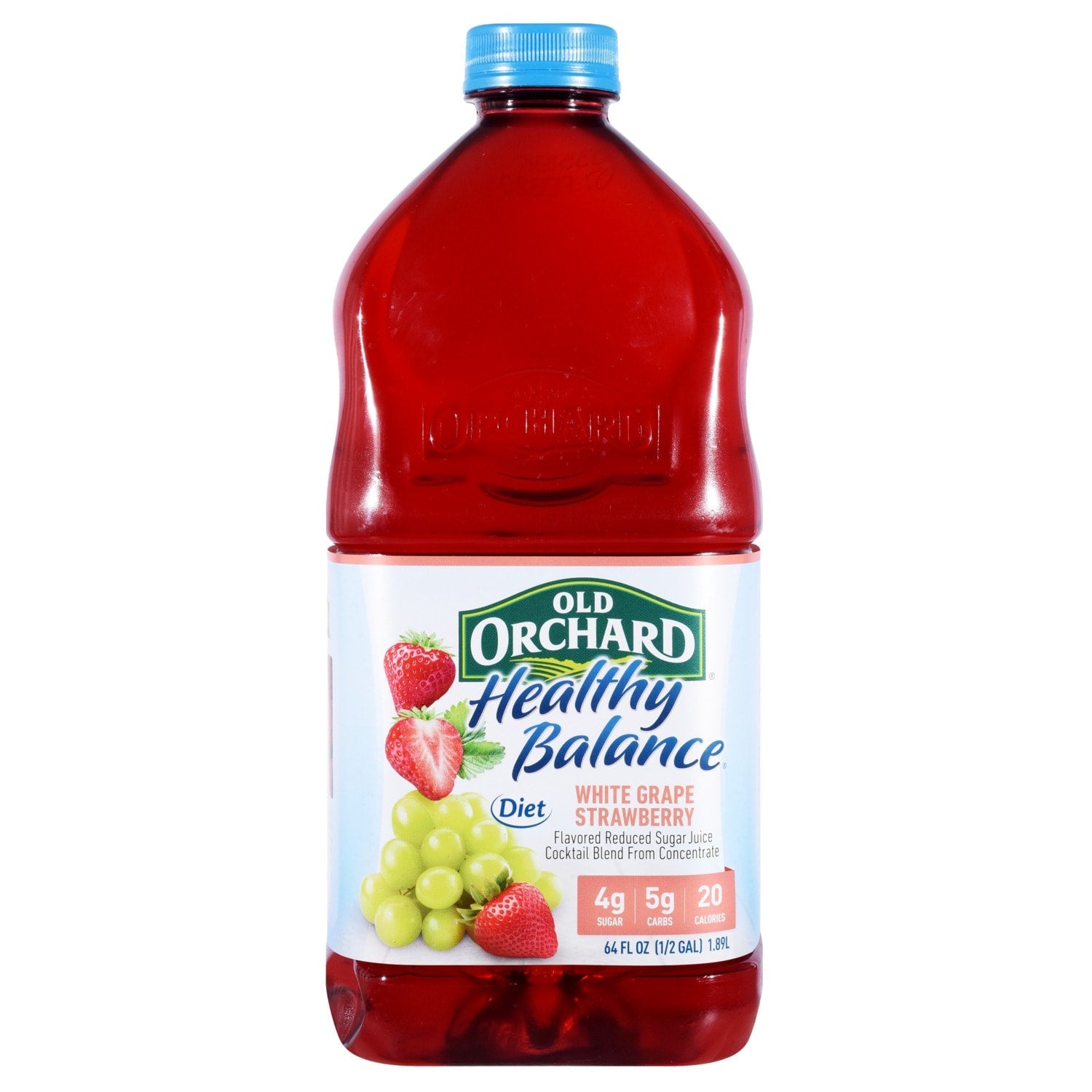 Old Orchard Healthy Balance Diet White Grape Strawberry Juice, 64-oz. Jugs