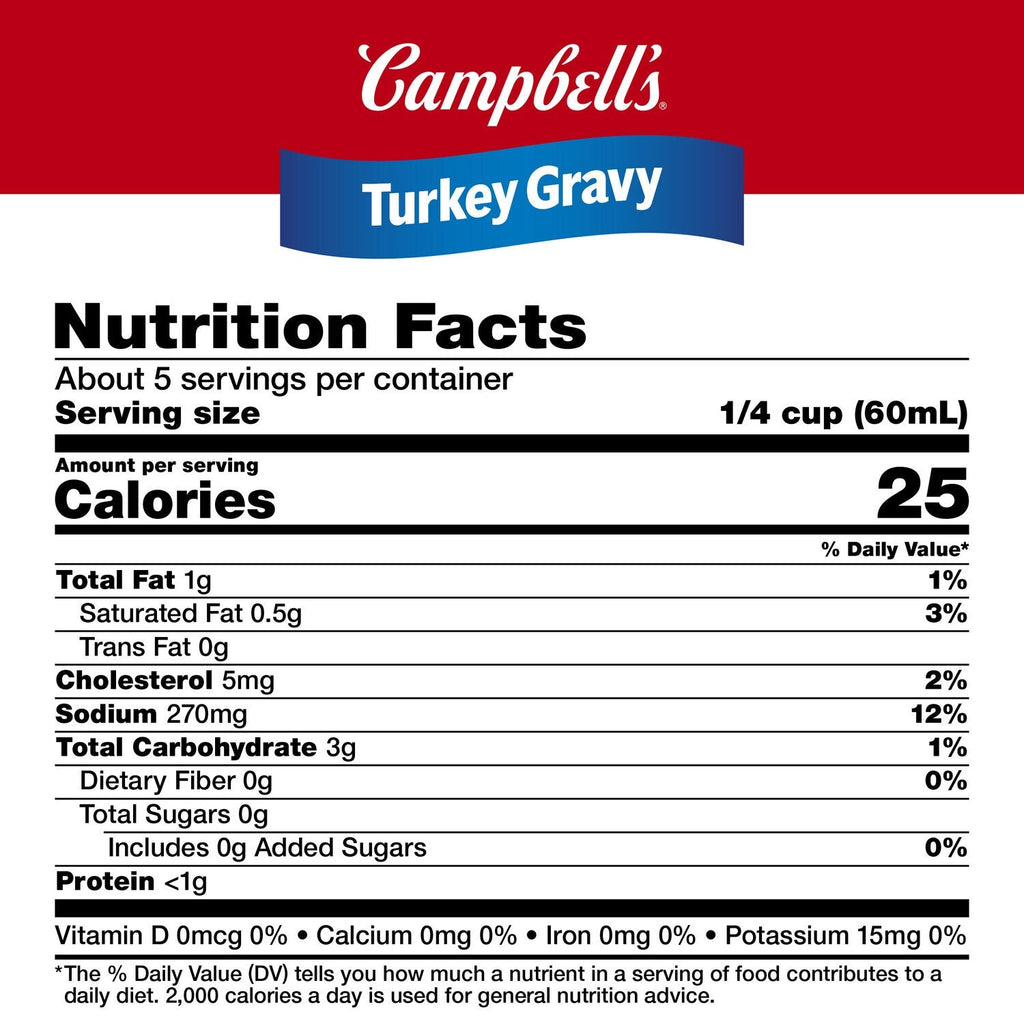 Campbellâs Turkey Gravy, 11.8-oz. Cans