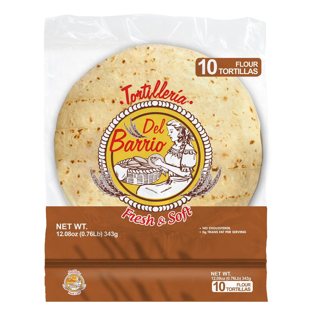 Del Barrio Fresh And Soft Tortillas, 10-pc Pack.