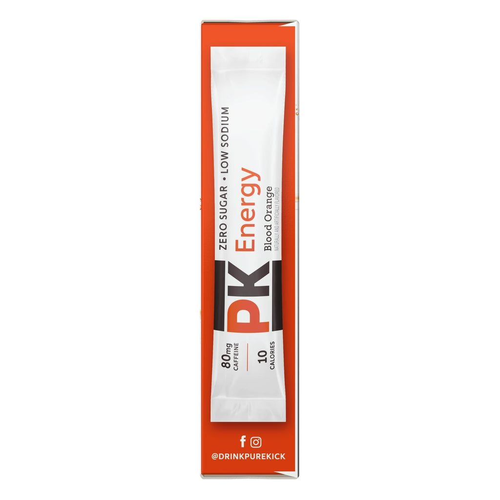 Pure Kick Blood Orange Energy Drink Sticks, 6-pc Pack.