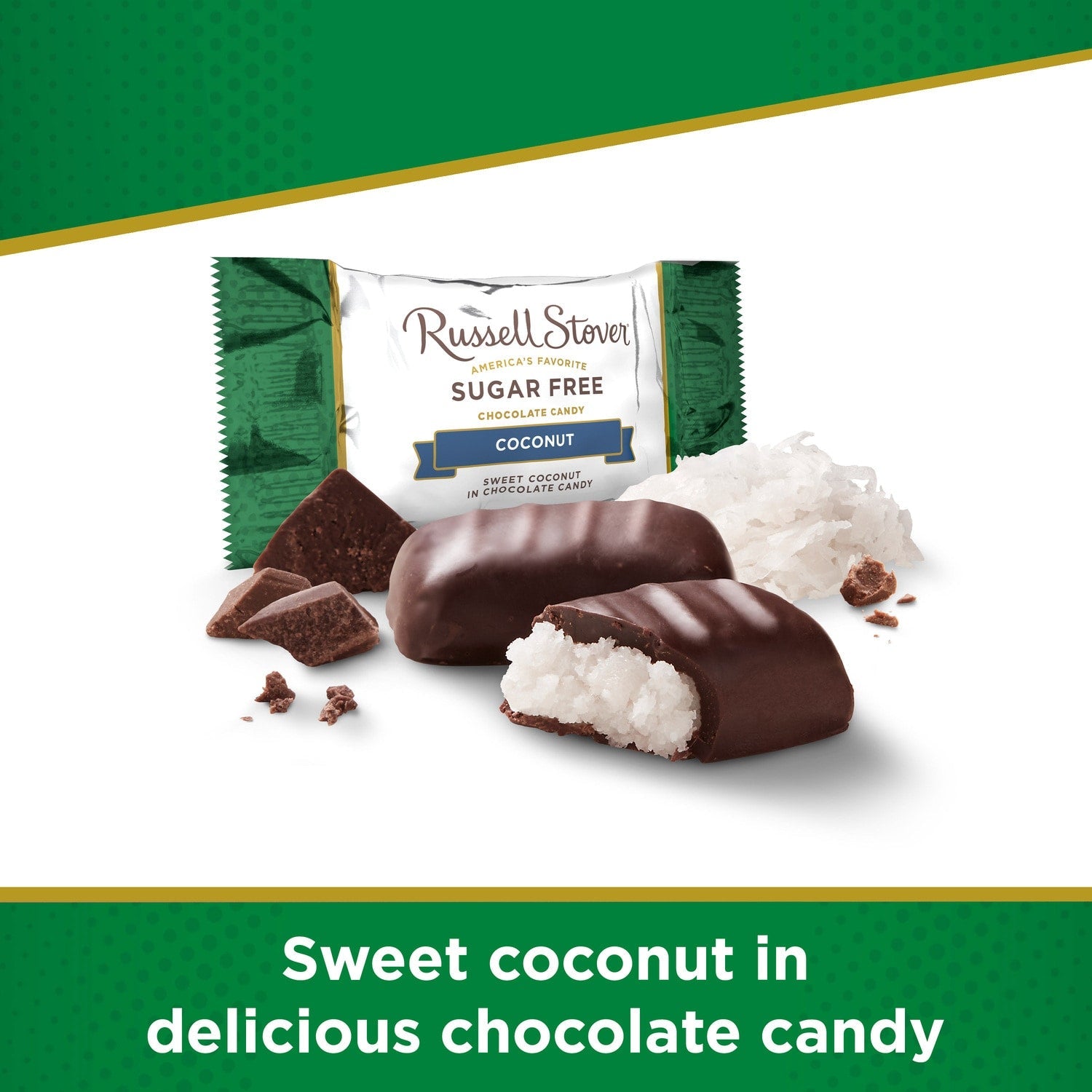 Russell Stover Sugar Free Coconut-Flavored Chocolate Candy, 1-ct.