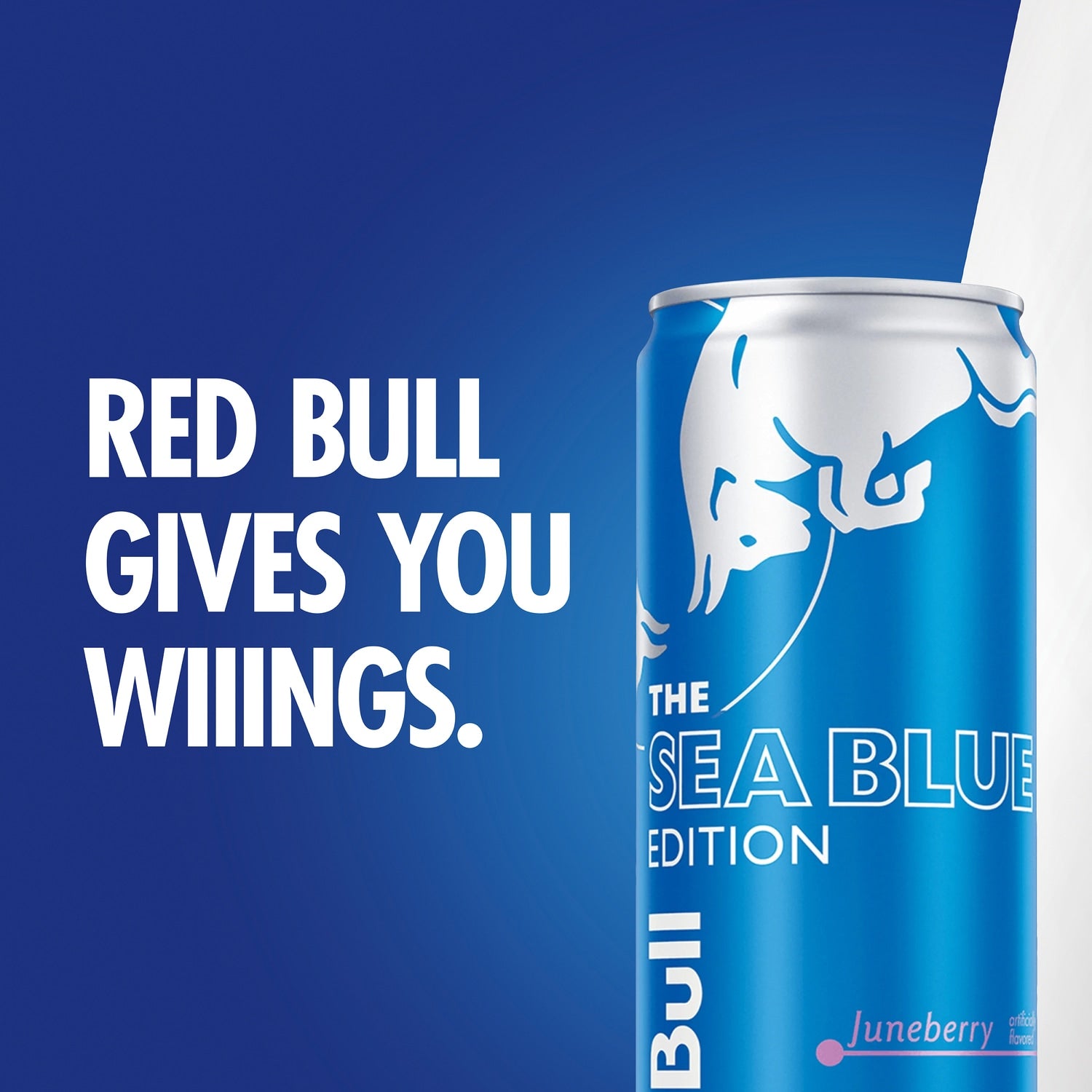Red Bull Sea Blue Edition Energy Drink, Juneberry, 114mg Caffeine, 12 fl oz Can
