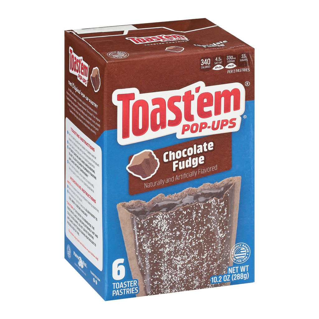 Toast'em Chocolate Fudge Toaster Pastries, 6-pc Pack