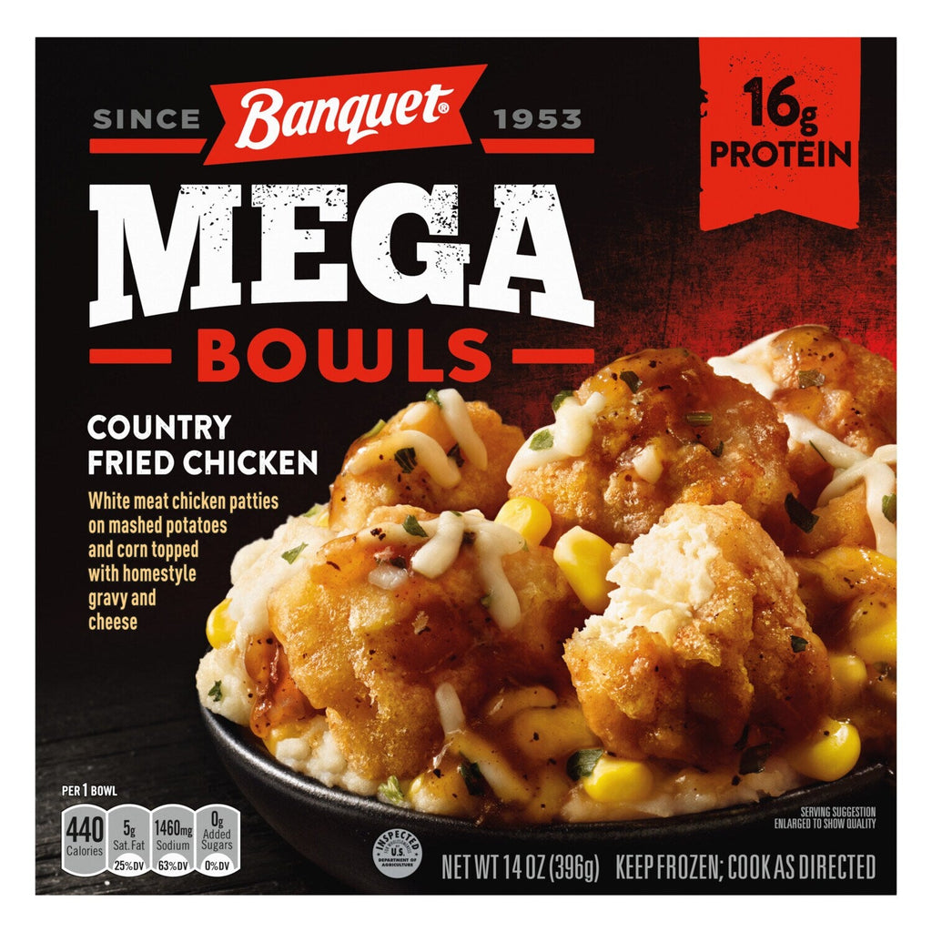 Banquet Mega Bowls Country Fried Chicken, 1-ct.
