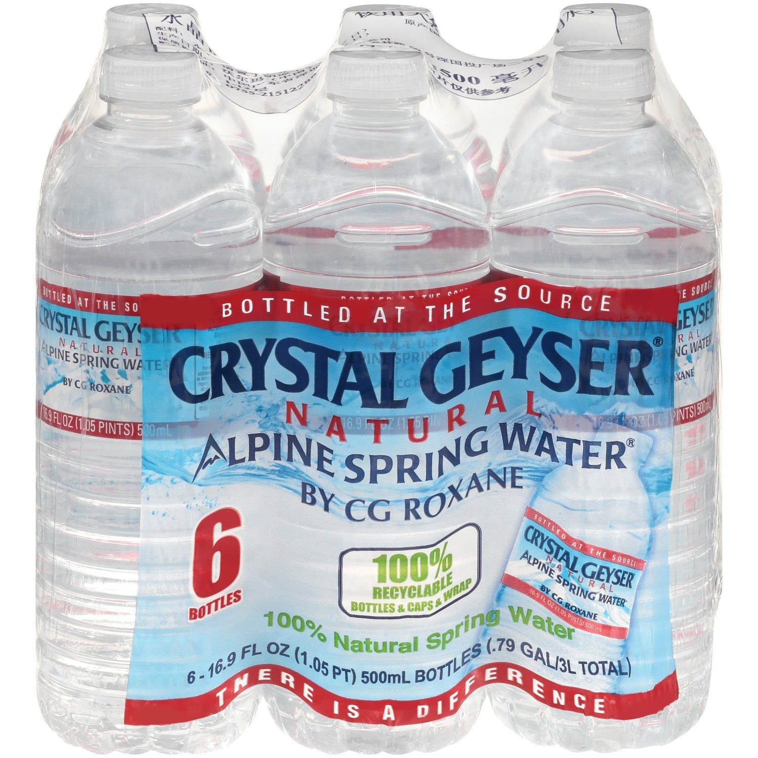Crystal Geyser Natural Alpine Spring Water, 6-ct. Packs