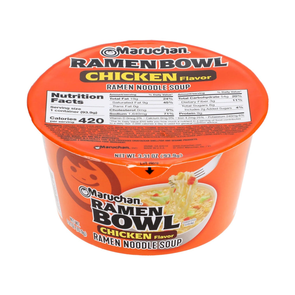 Maruchan Chicken Flavored Ramen Bowls, 3.31-oz.