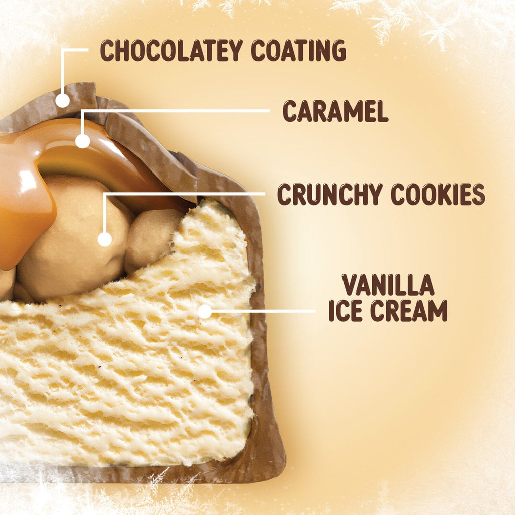 Mars TWIX Caramel Vanilla Milk Chocolate Ice Cream Bars, 5 Pack Box