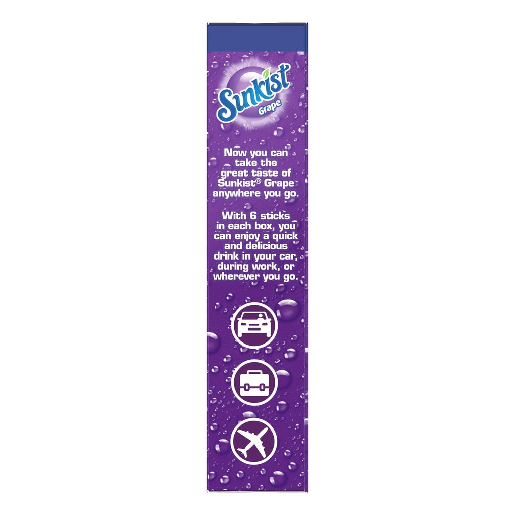 Sunkist Grape Singles to Go Drink Packets, 6-ct. Box