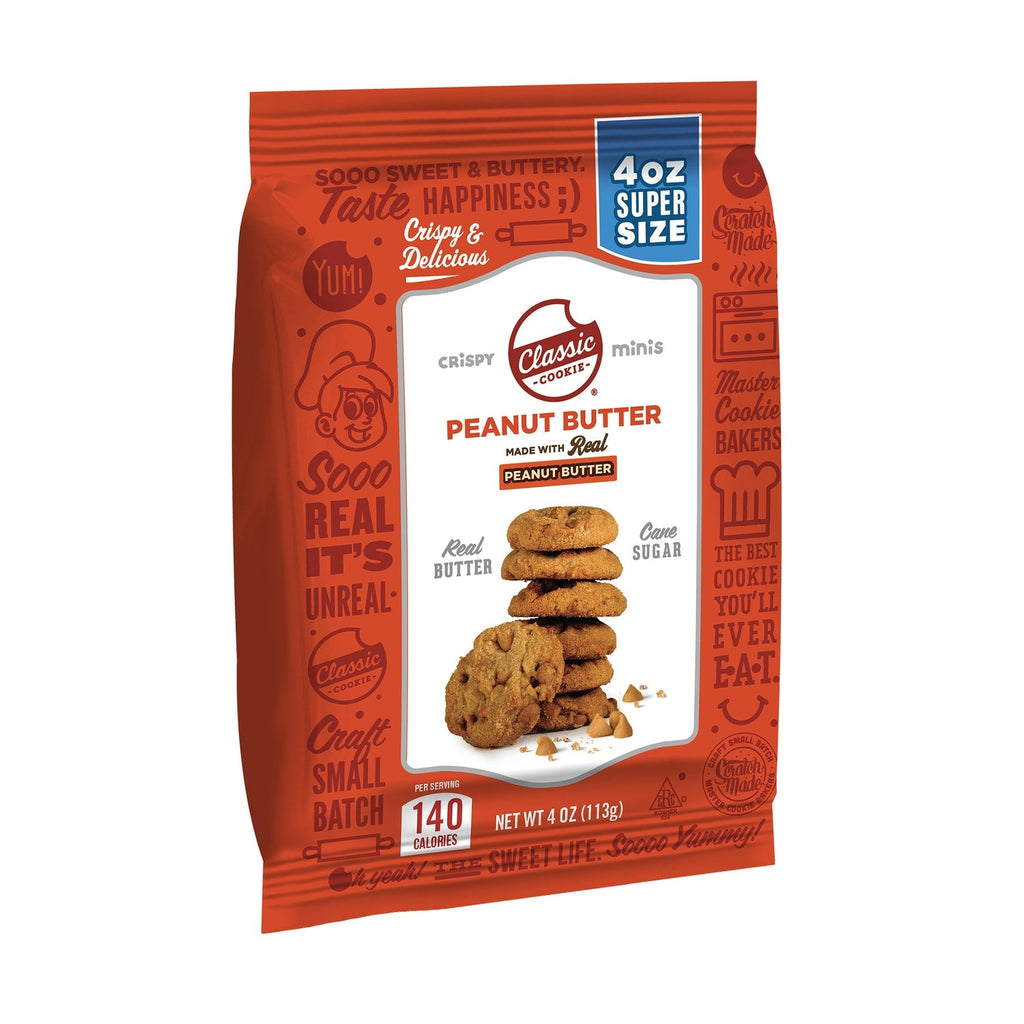 Classic Cookies Mini Cookies - Peanut Butter, 4-oz. Bags