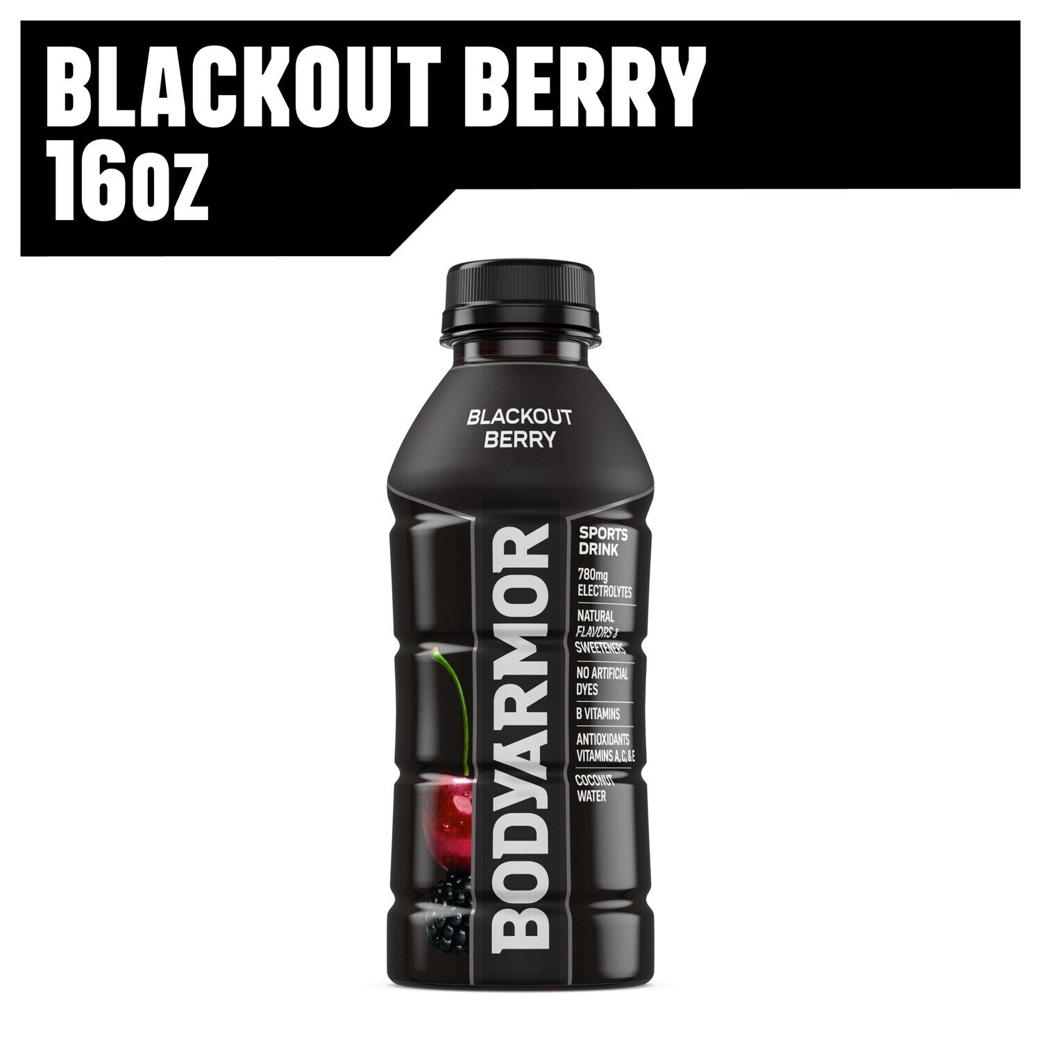 BODYARMOR Blackout Berry Sports Drink, 16 fl oz Bottle