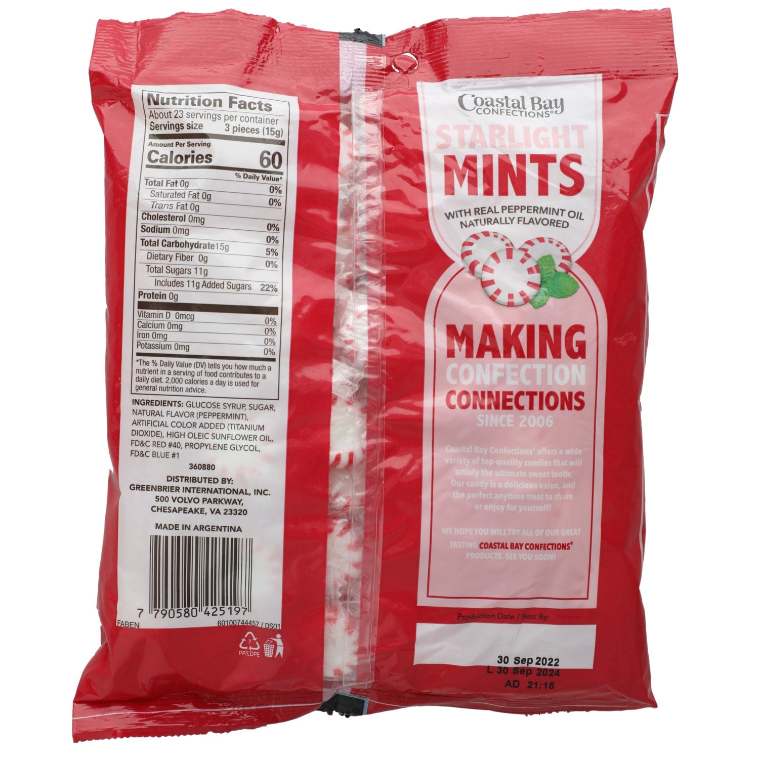 Coastal Bay Confections Starlight Flavored Mints, 12-oz. Bags