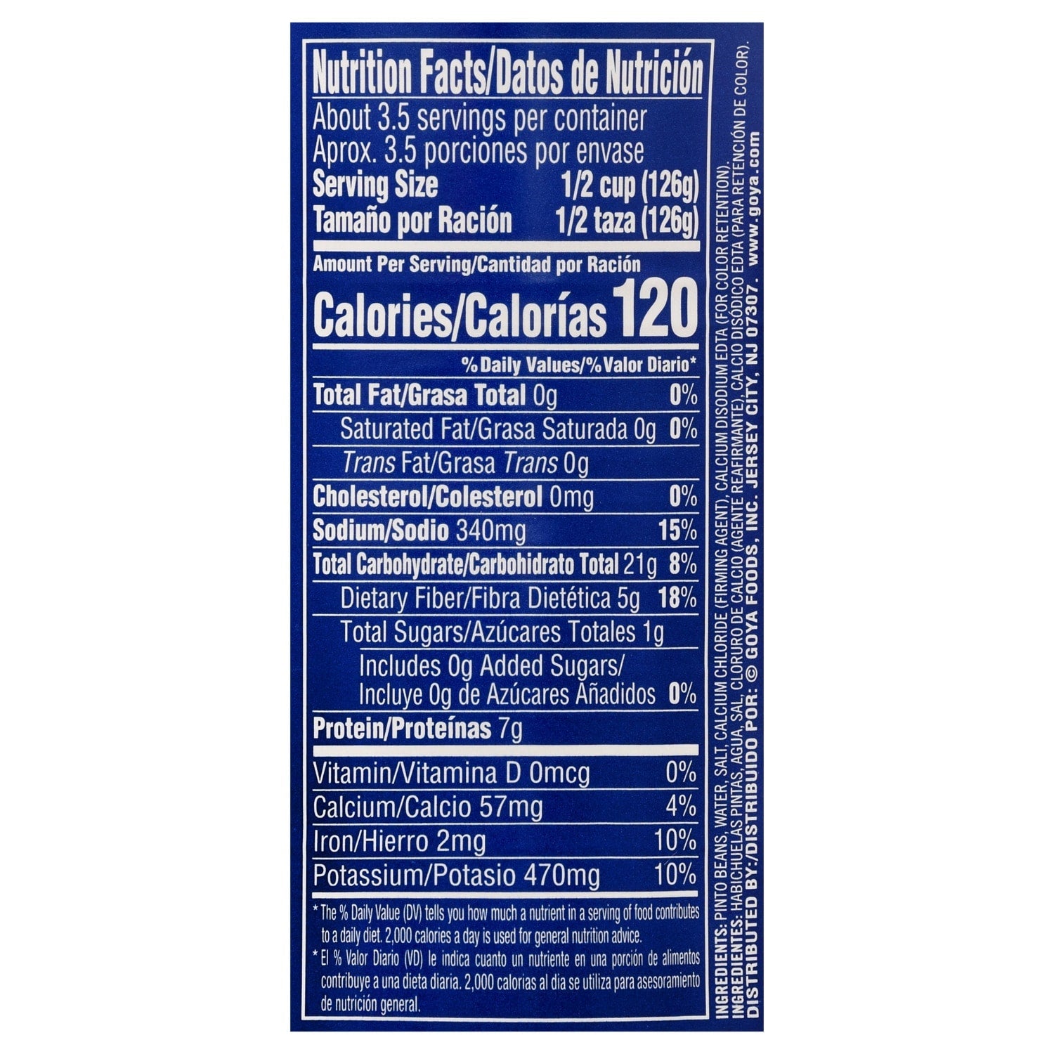 Goya Premium Pinto Beans, 15.5-oz. Cans