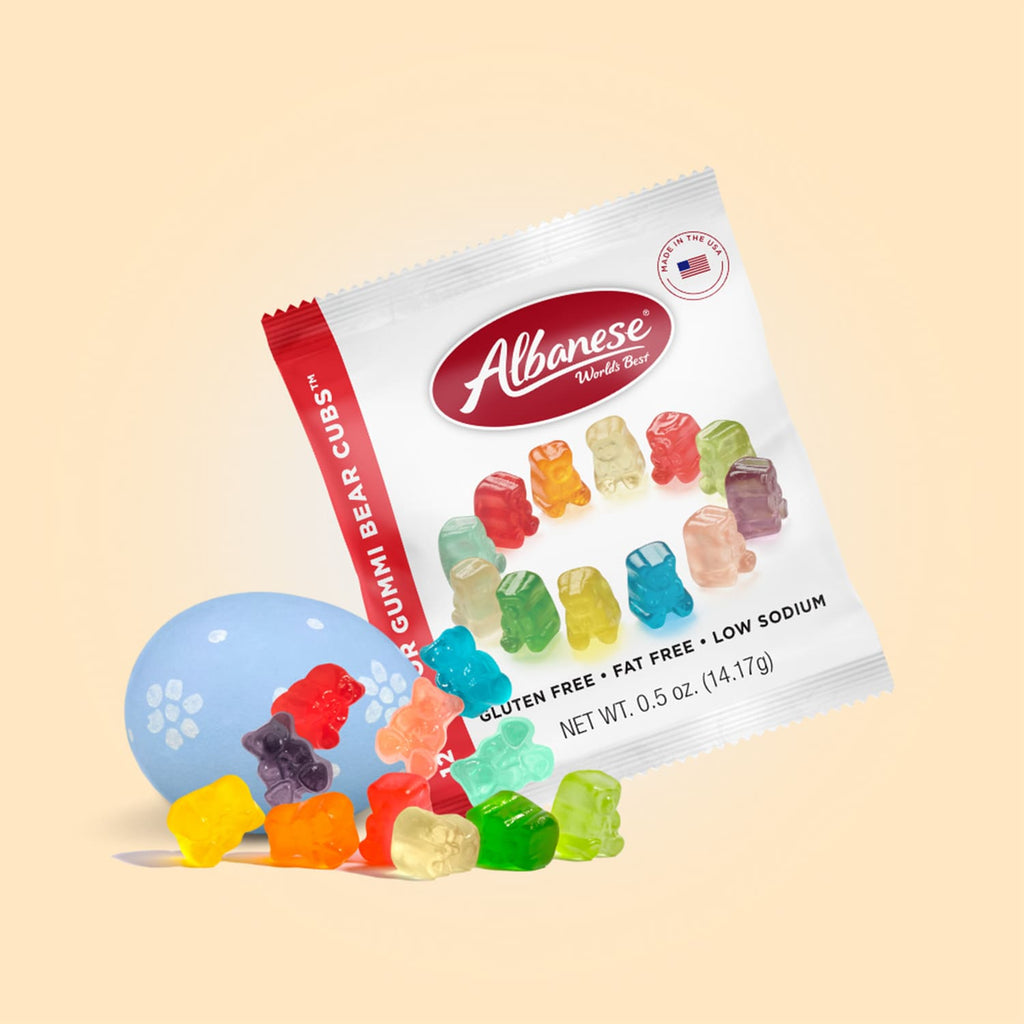 Albanese Easter 12 Flavor Mini Gummi Bear Cubs, 18-pc Pack.