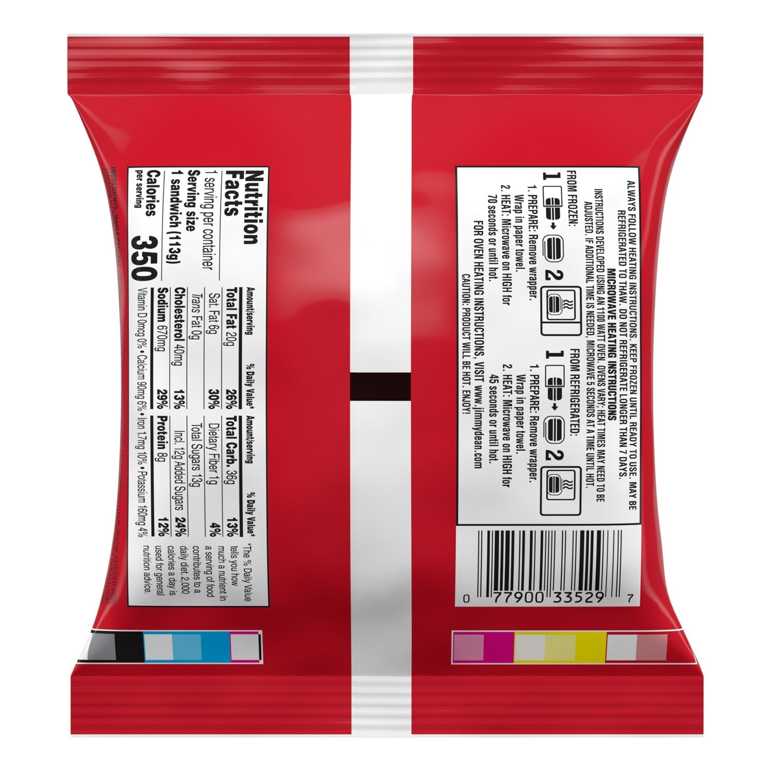 Jimmy Dean Maple Pancake and Sausage Griddle Cake Sandwich, 4-ct. Pack