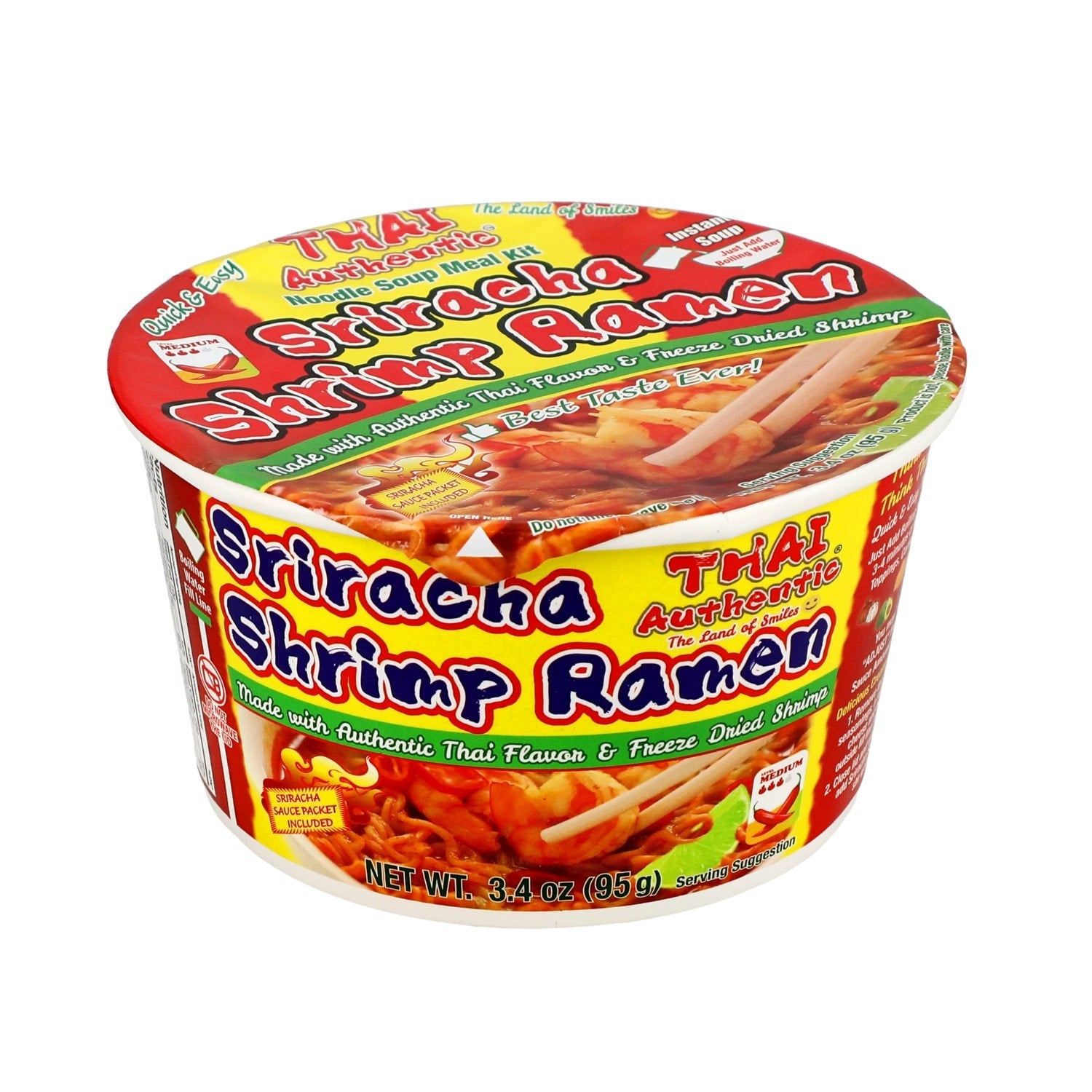Thai Authentic Sriracha Shrimp Ramen Bowl, 1 ct.