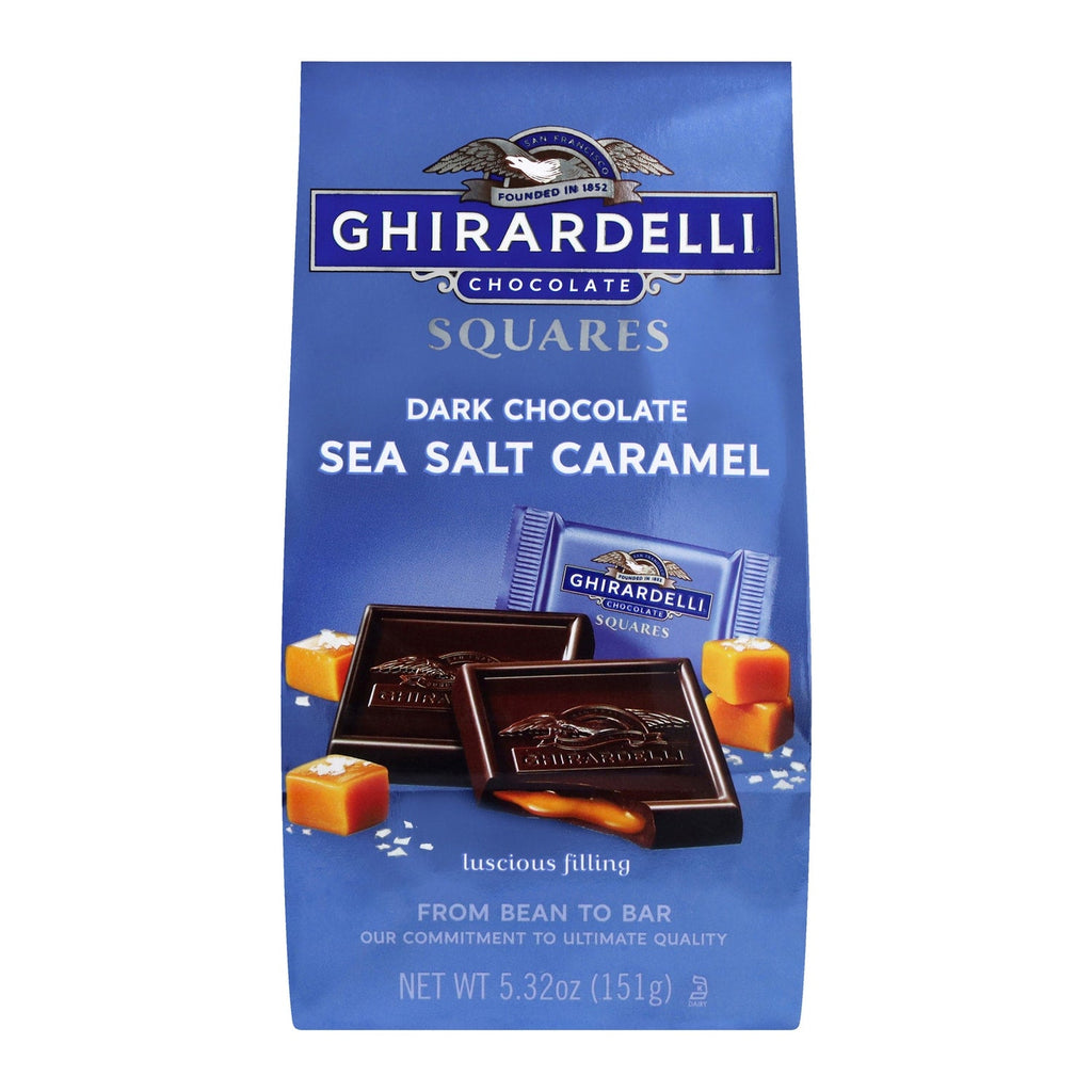Ghirardelli Dark Chocolate and Sea Salt Caramel Squares, 1-ct.