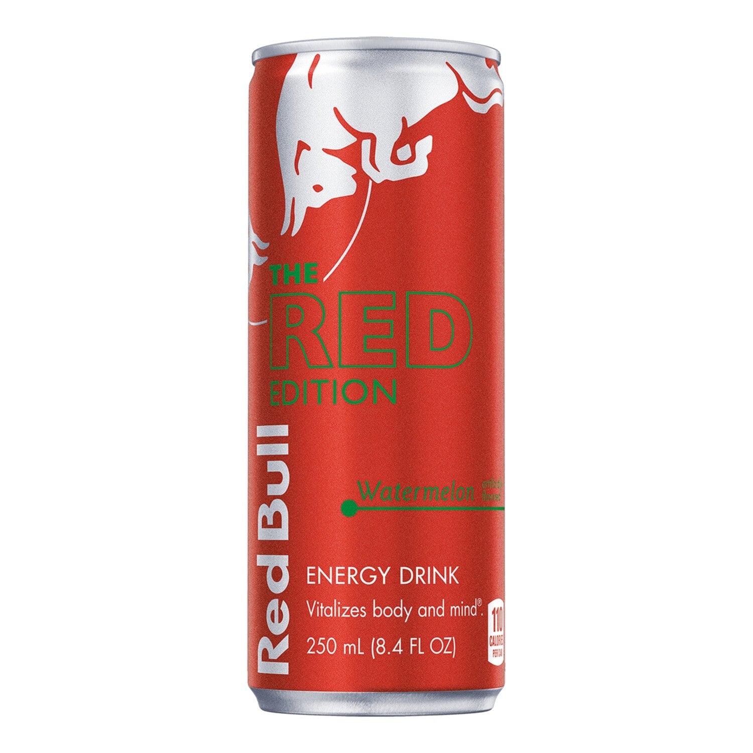 Red Bull Red Edition Energy Drink, Watermelon, 80mg Caffeine, 8.4 fl oz Can