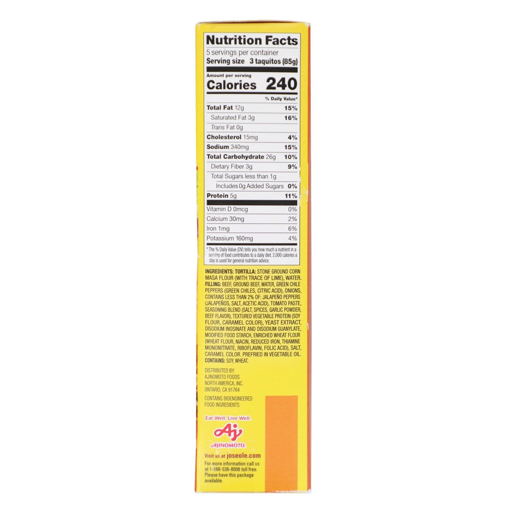 Jose Ole Beef Corn Taquitos, 1-ct.