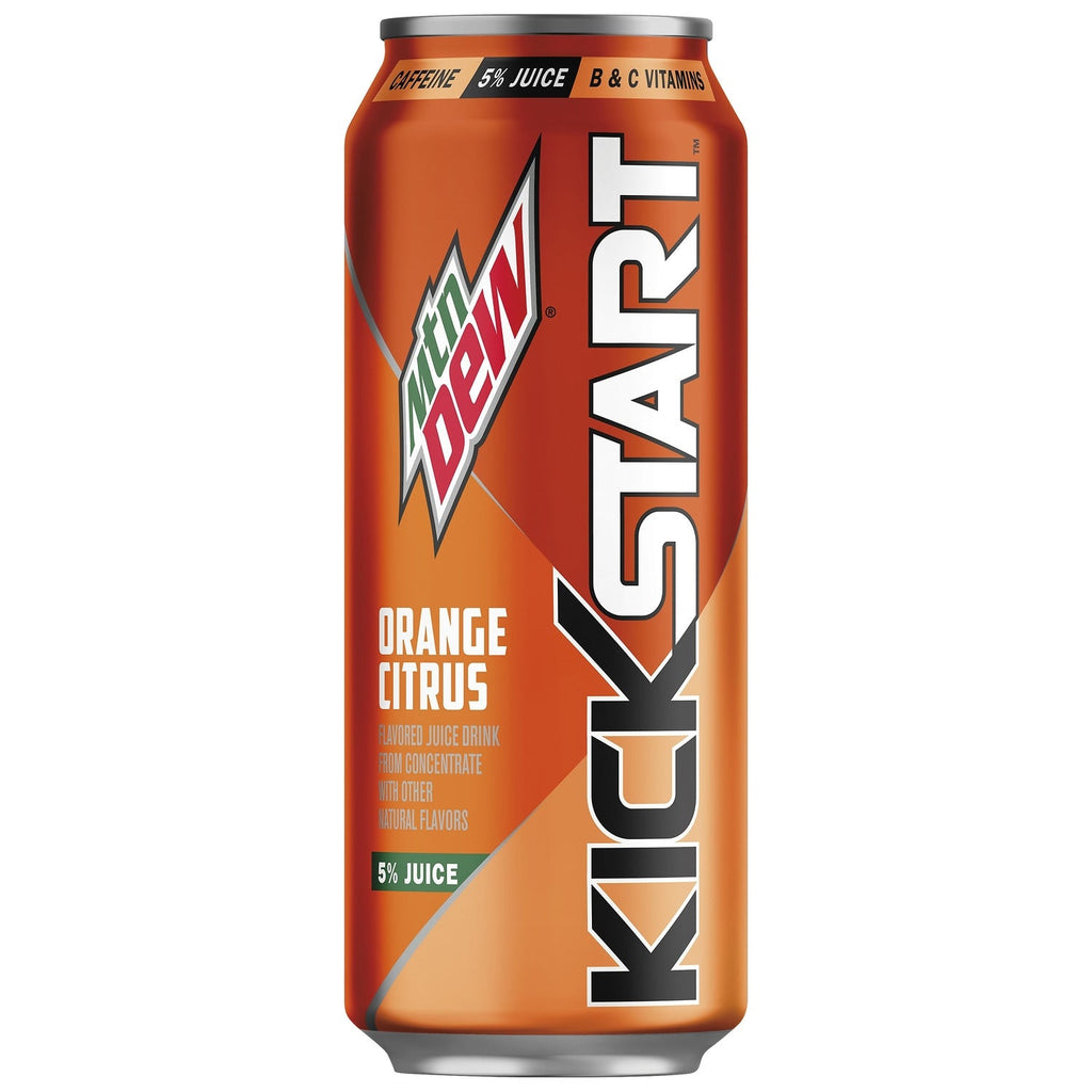 Mountain Dew KickStart Energizing Orange Citrus Flavored Juice Drink 16 oz