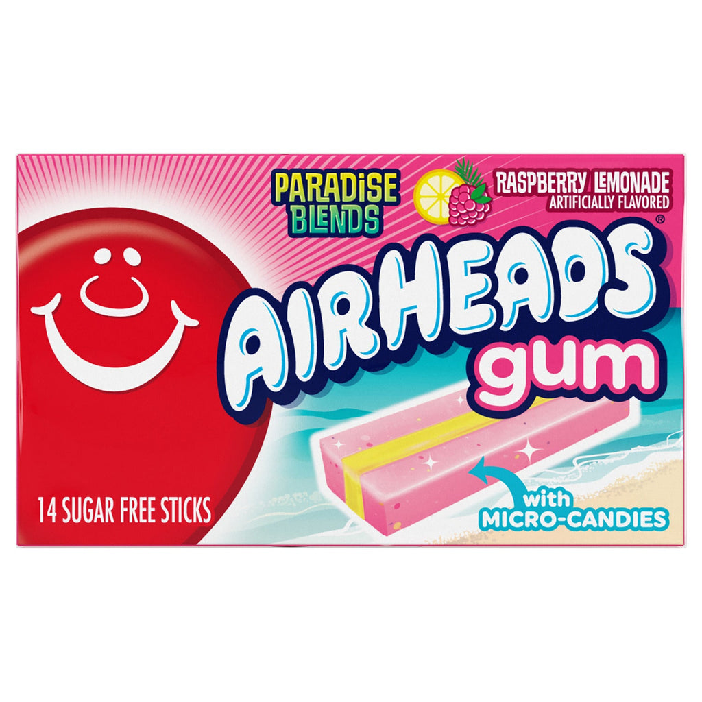 Airheads Raspberry Lemonade Gum, 14-pc Pack.