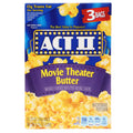 Act II Movie Theater Butter Microwave Popcorn, 3-pk. Boxes
