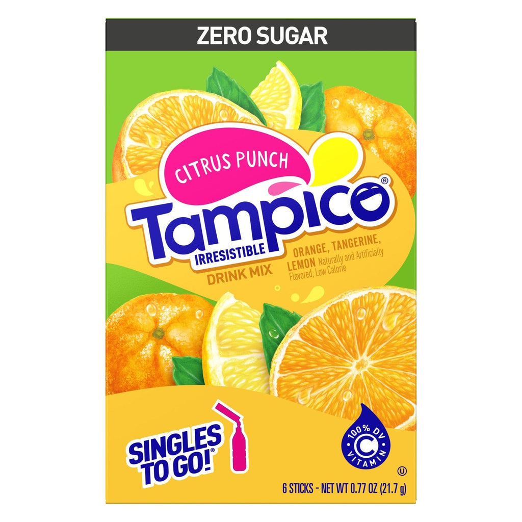 Tampico Zero Sugar Citrus Punch, 6-pc Pack.