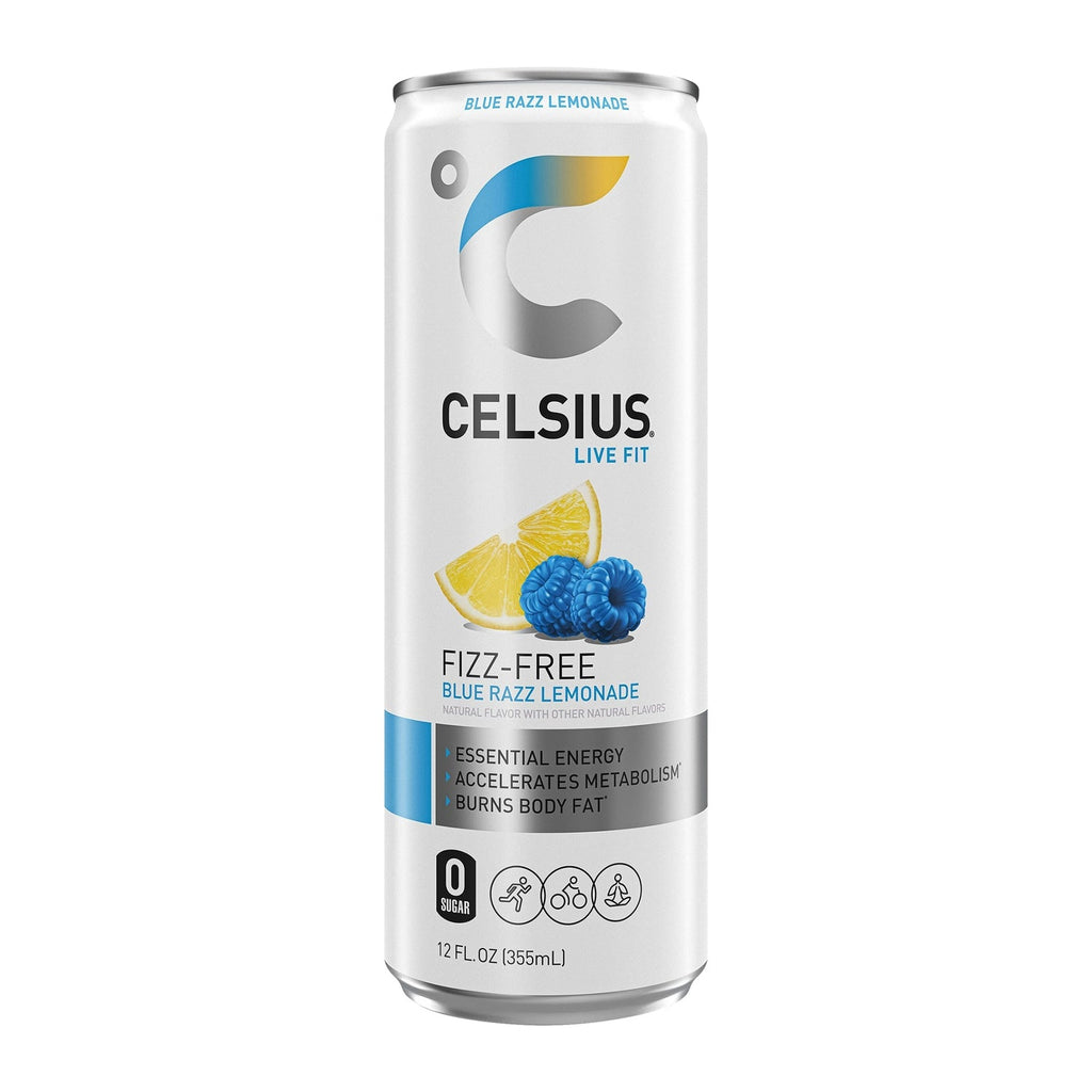 Celsius Live Fit Fizz-Free Blue Razz Lemonade Drink, 1-ct.