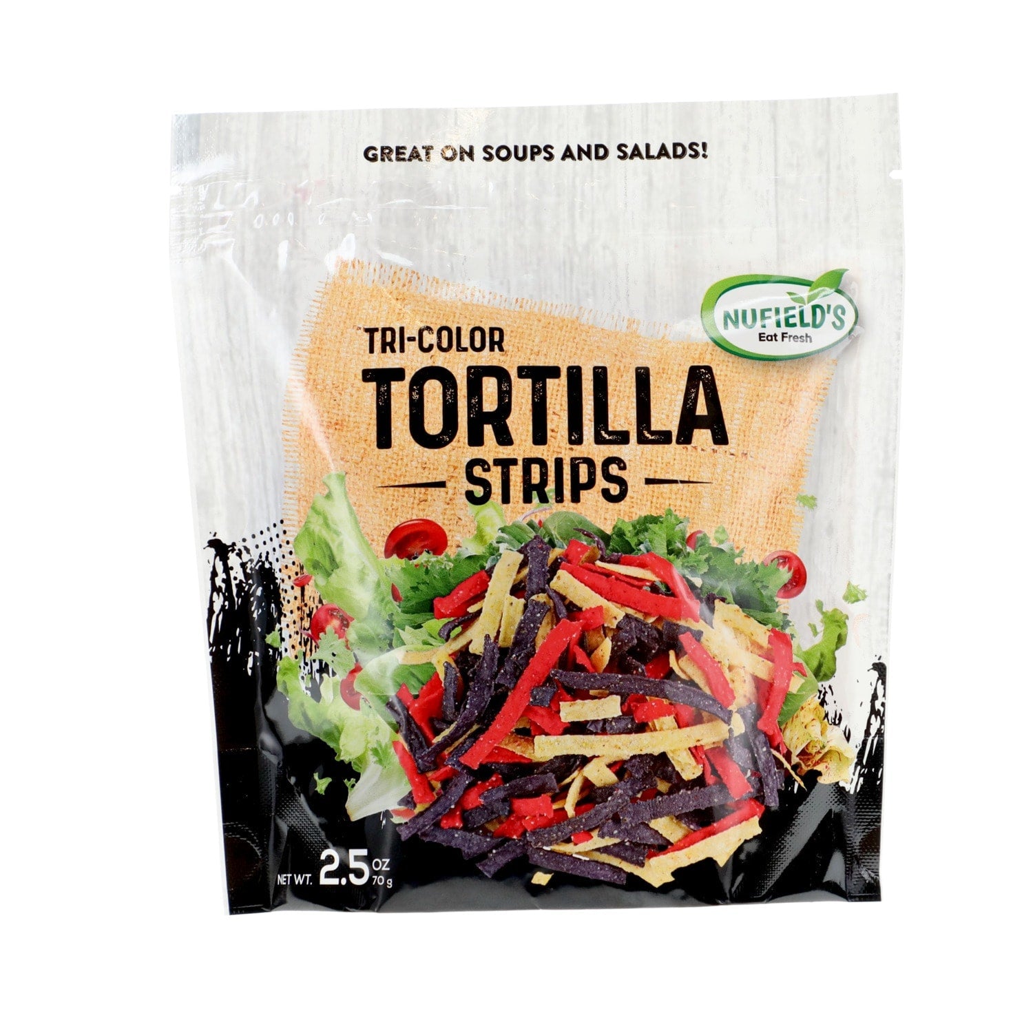 Nufields Tri-Color Tortilla Strips, 1-ct.