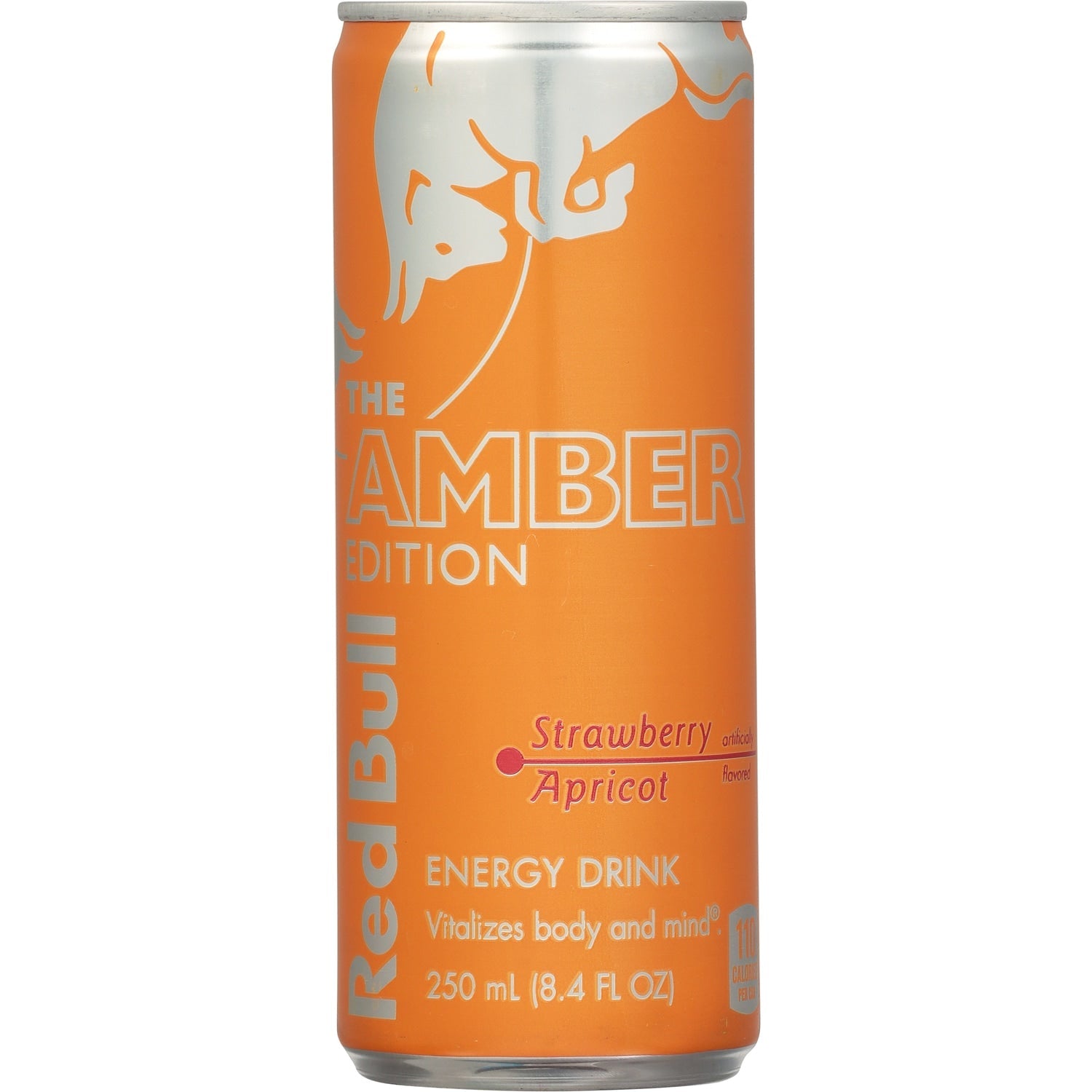 Red Bull Amber Edition Energy Drink, Strawberry Apricot, 80mg Caffeine, 8.4 fl oz Can